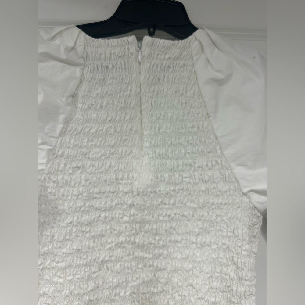 J. Crew White Meadow Dress in Cotton Poplin - Picture 8 of 9